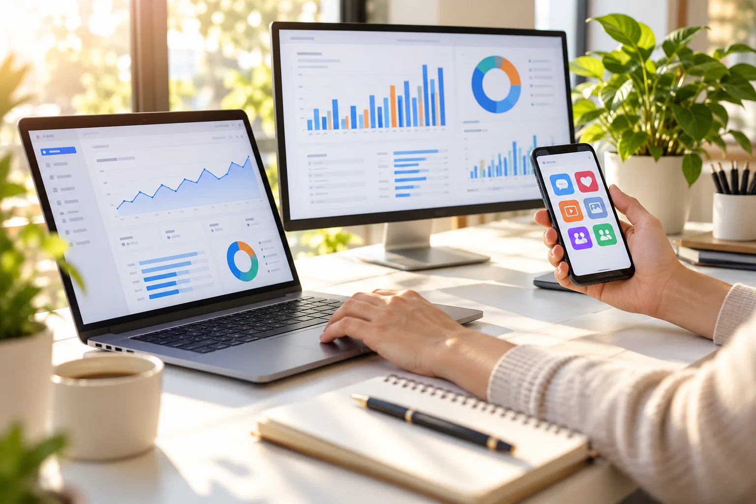 Campaign dashboards used to review digital marketing performance.