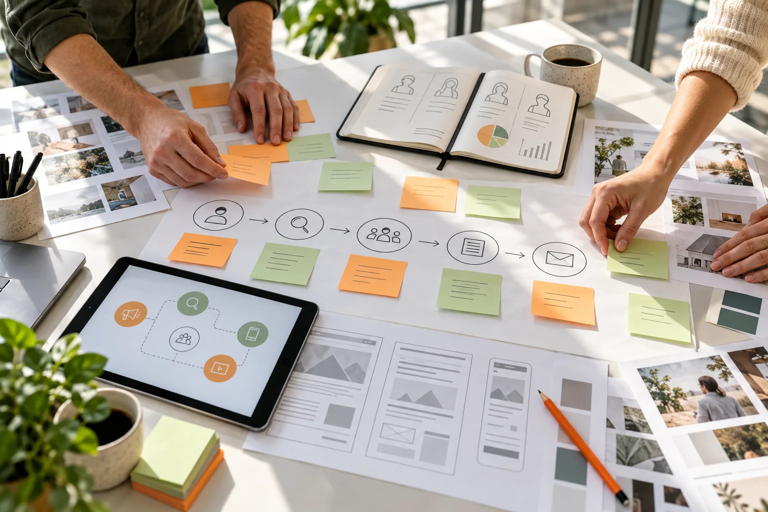 Campaign strategy and customer journey planning.